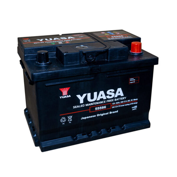 YUASA Batería 55566 - SMF Libre Mantenimiento